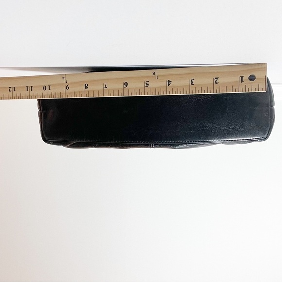 Vintage Carolee Genuine Black Leather Bag - Picture 14 of 16